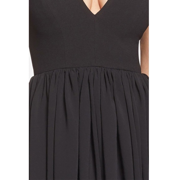 DRESS THE POPULATION: Corey Chiffon Fit & Flare Cocktail Dress (NWT) - Picture 3 of 3